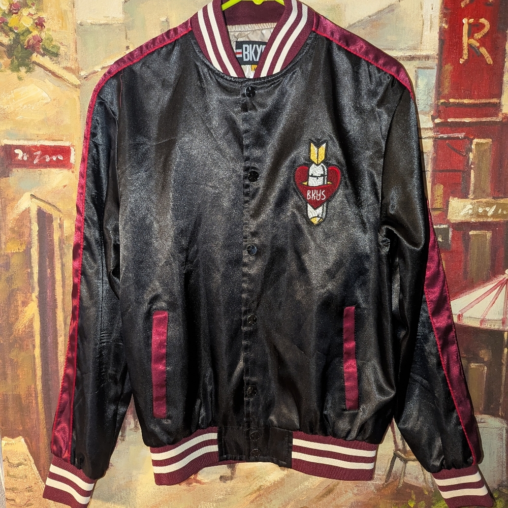 La Bomba Black Satin Jacket